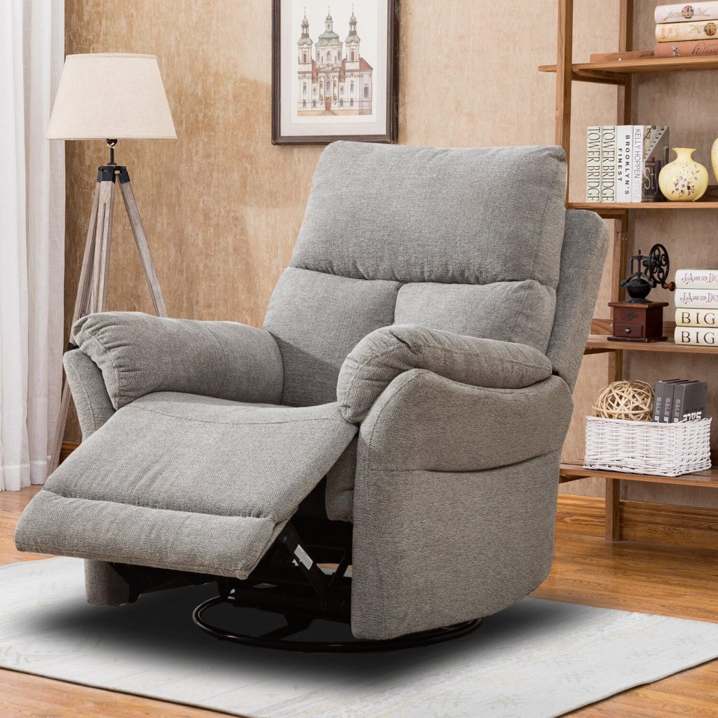 JUMMICO Recliner Chair Adjustable Home Theater Single Fabric